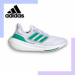 Adidas Ultraboost Light in White Tint, Court Green & Blue Dawn HQ6350