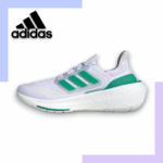 Adidas Ultraboost Light in White Tint, Court Green & Blue Dawn HQ6350