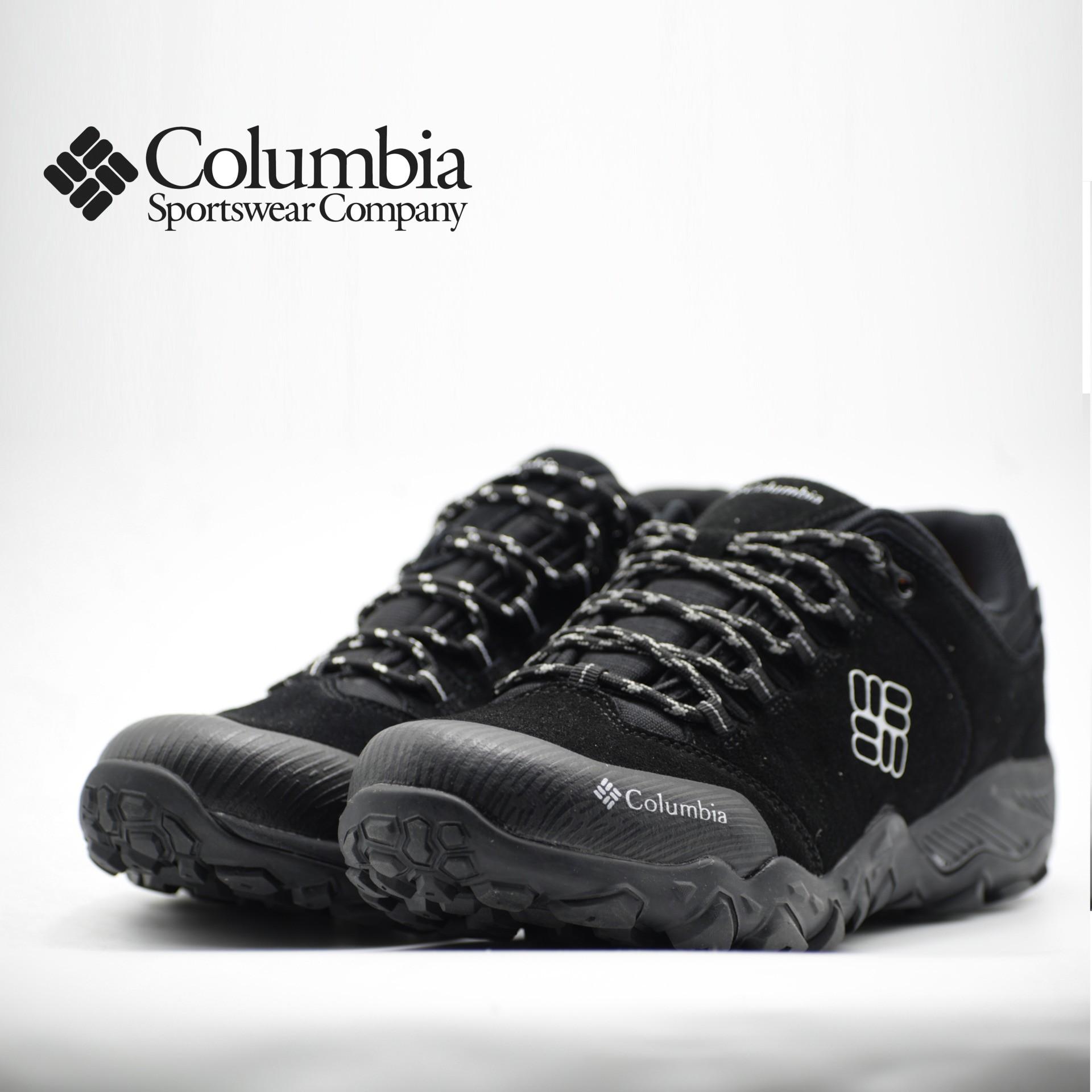 Columbia leather hiking shoes 9619 Blk Columbia