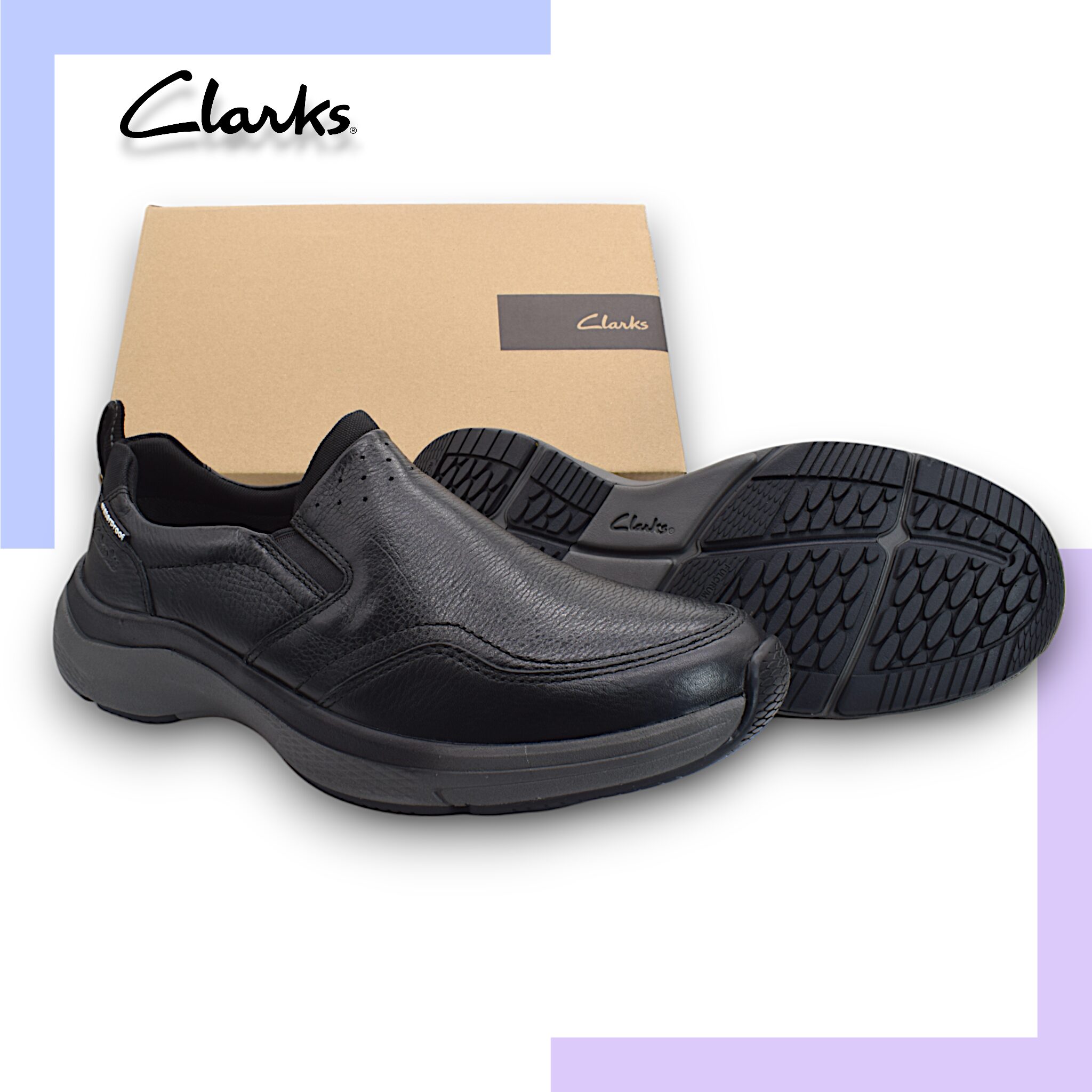 Clarks Black Men’s Shoes Walker Series 23 waterproof 13285 Clarks