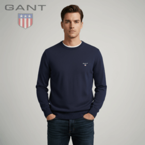 Gant Classic Cotton Crew Neck Jumper