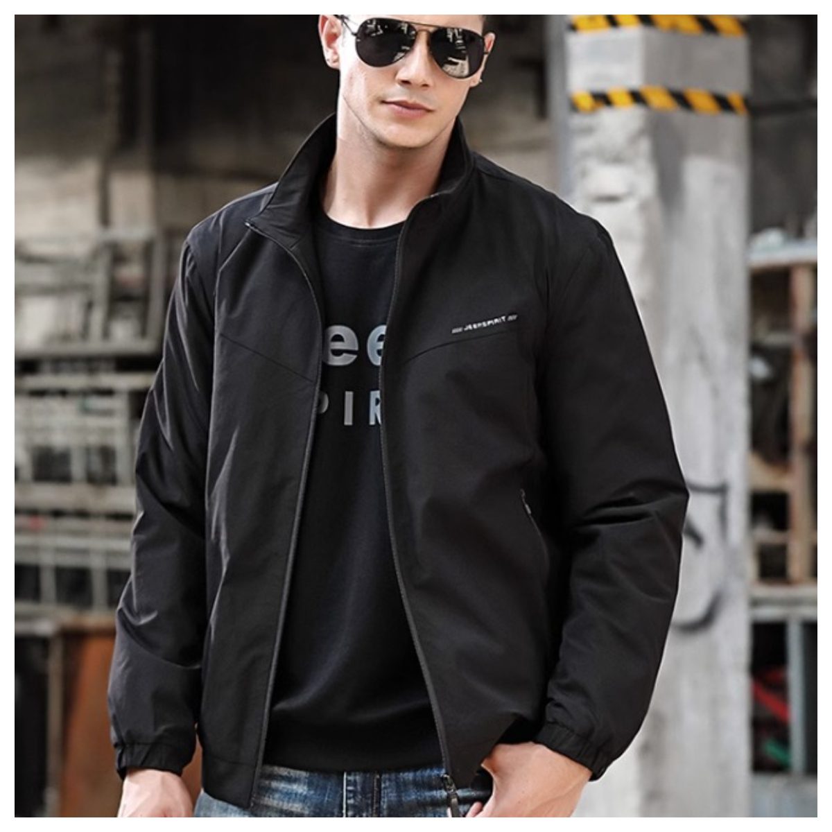 Black Jeep Men’s Jacket Jeep