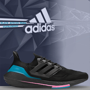 adidas UltraBoost 21 'Black Active Teal' FZ1921