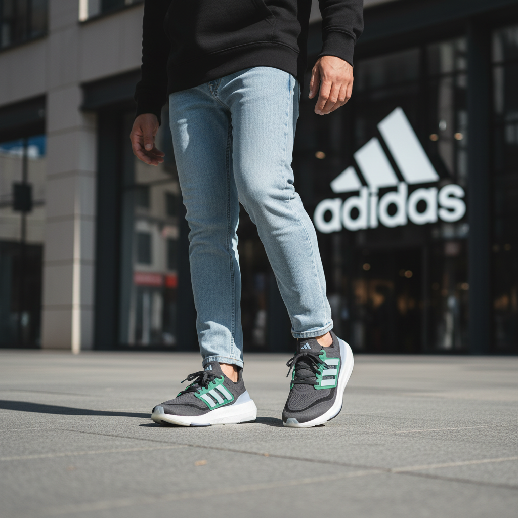 Adidas Ultraboost 23 Neutral running shoe men grey green HQ6342 - Image 6