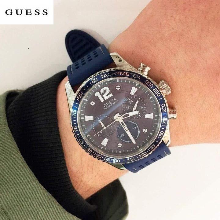 Guess W0971G2 Chronograph Perforated Watches