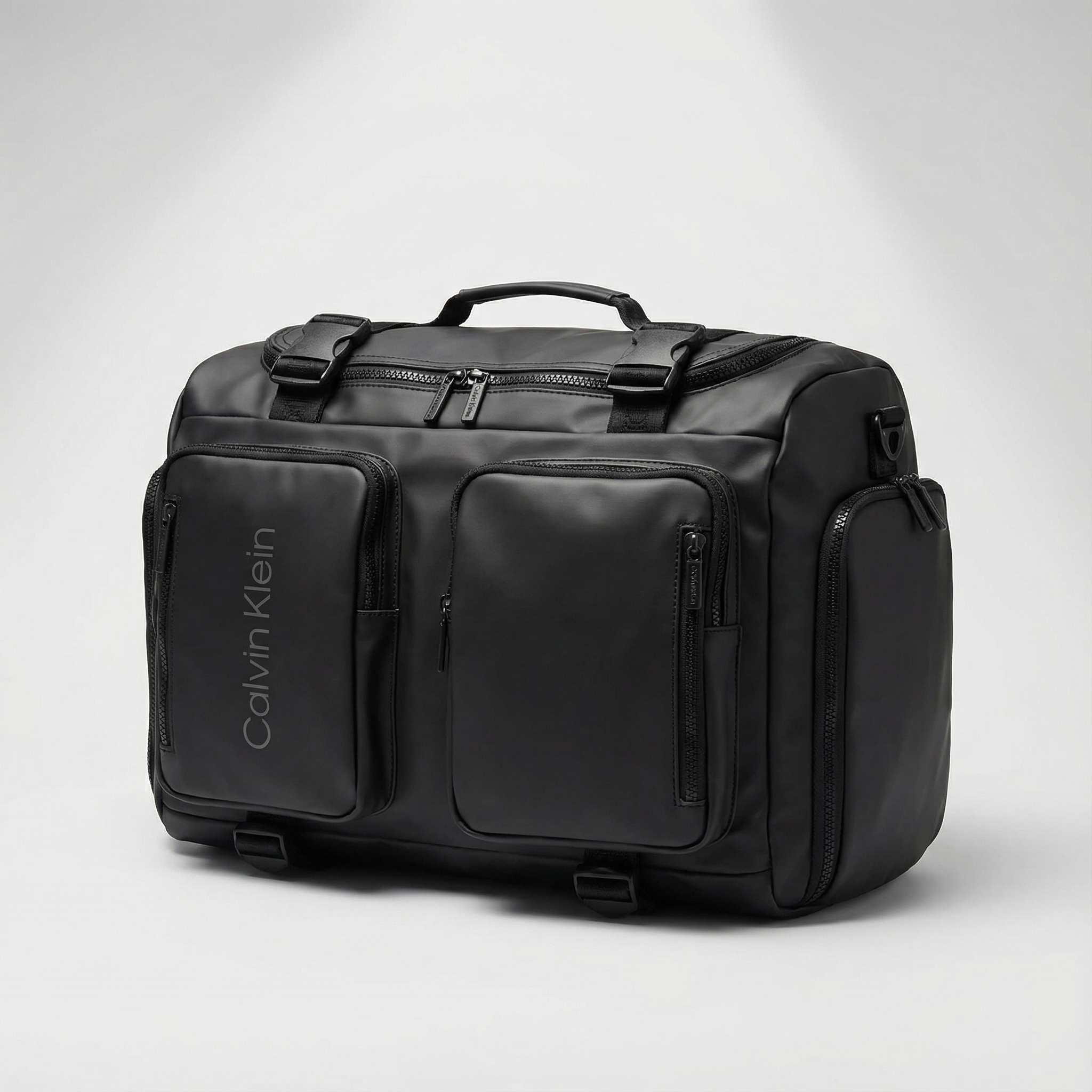 Calvin Klein Leather Multi-Use Backpack – Black - Image 5