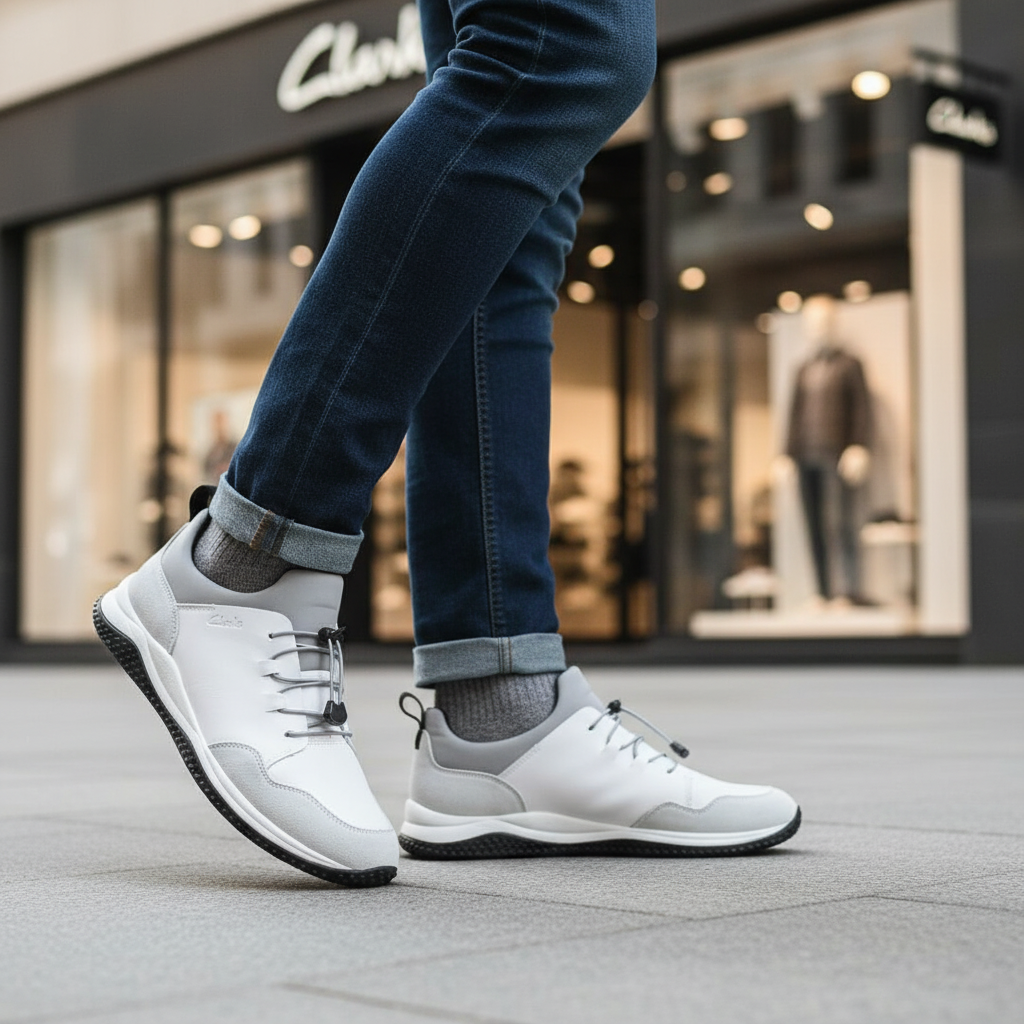 Clarks Puxton Ease Black Leather Clarks