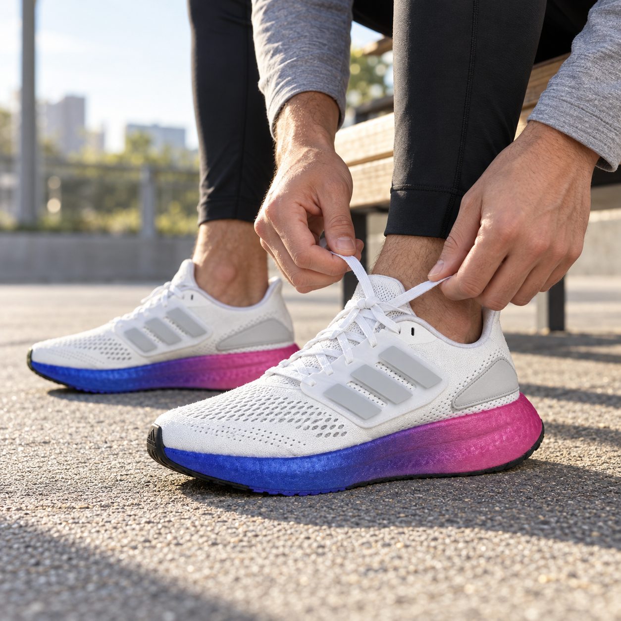 Adidas pureboost 22 running shoe HQ8585 — Size: 42