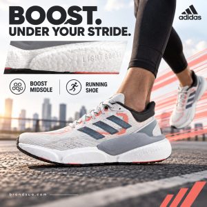 Adidas Solarboost 5 Men's Crystal White Grey GW1962 — Lateral runninghero with large exactmidsolemacro and clearleader names thecomponent.