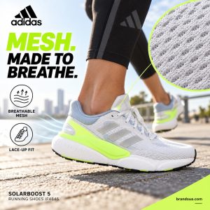 Adidas Solarboost 5 Running Shoes IF4846 — Active runninghero paired with magnified actualmeshpore structure and a restraine…