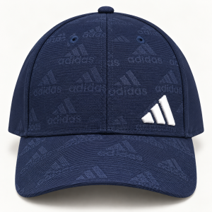adidas new logo embroidered baseball cap — adidas-tonal-cap-variation-navy-r2