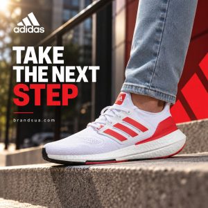Adidas Ultraboost 22 Cloud White Vivid Red HP2485 — Physical closeups make material selection understandable.