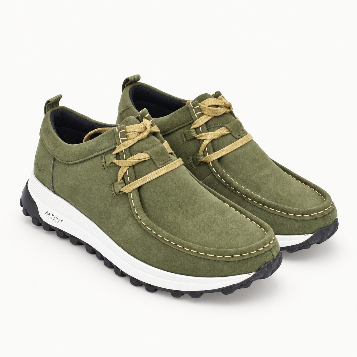Clarks ATL Men's shoe in Army Green — Product view