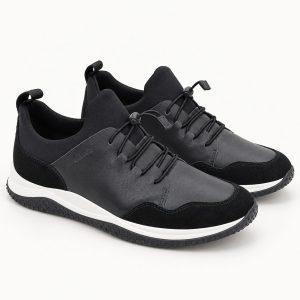 Clarks Puxton Ease Black Leather — Product view