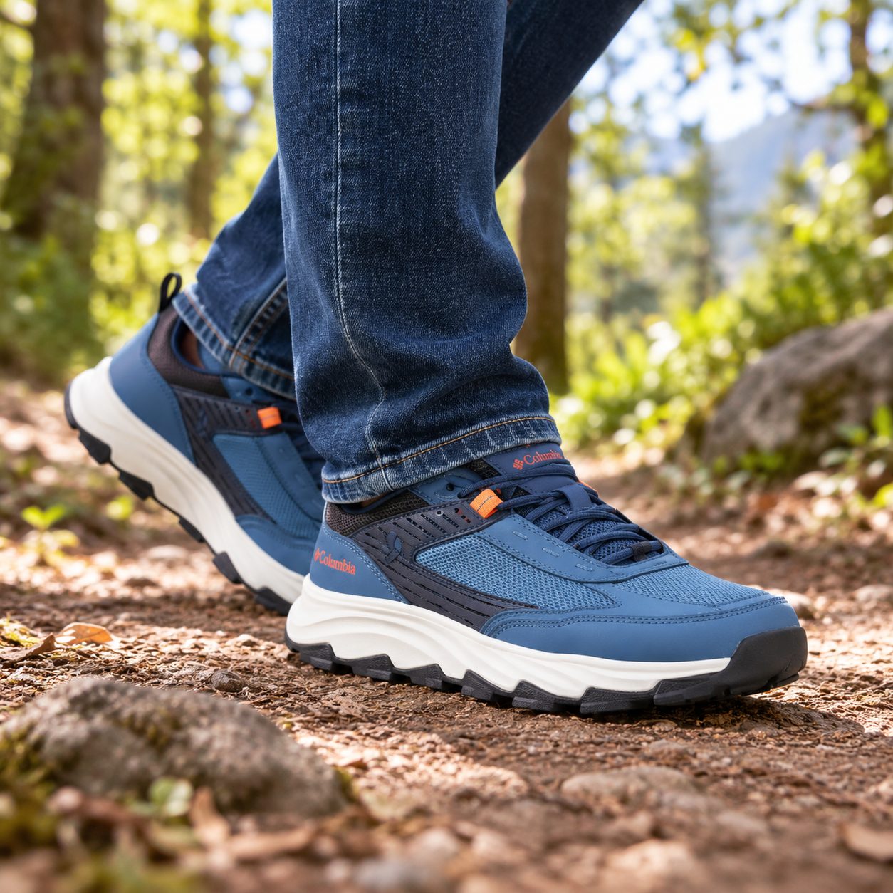 Columbia Men's Hatana Max Outdry Hiking Shoe — Colors: blue, Size: 43