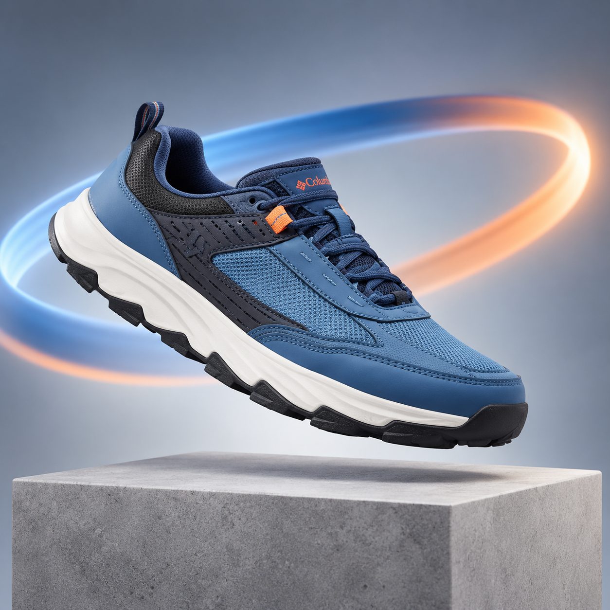 Columbia Men's Hatana Max Outdry Hiking Shoe — Colors: blue, Size: 44