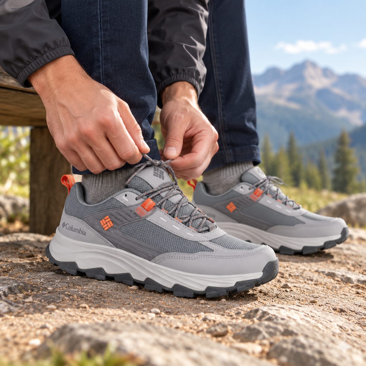 Columbia Men's Hatana Max Outdry Hiking Shoe — Colors: grey, Size: 44