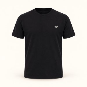 Giorgio Armani round short-sleeveshirt — all black front product cover