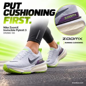 nike ZoomX Invincible Flyknit 3 DR2660-100 — PUT CUSHIONING FIRST.; Adult easyroadjog sourcefront-side greywhiteknitshoe wit…