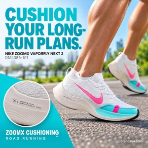 Nike ZoomX VaporFly Next 2 DM4386-101 — CUSHION YOUR LONG-RUN PLANS.; Adultcalves runningon broadparkloop exactwhitecyanpink…