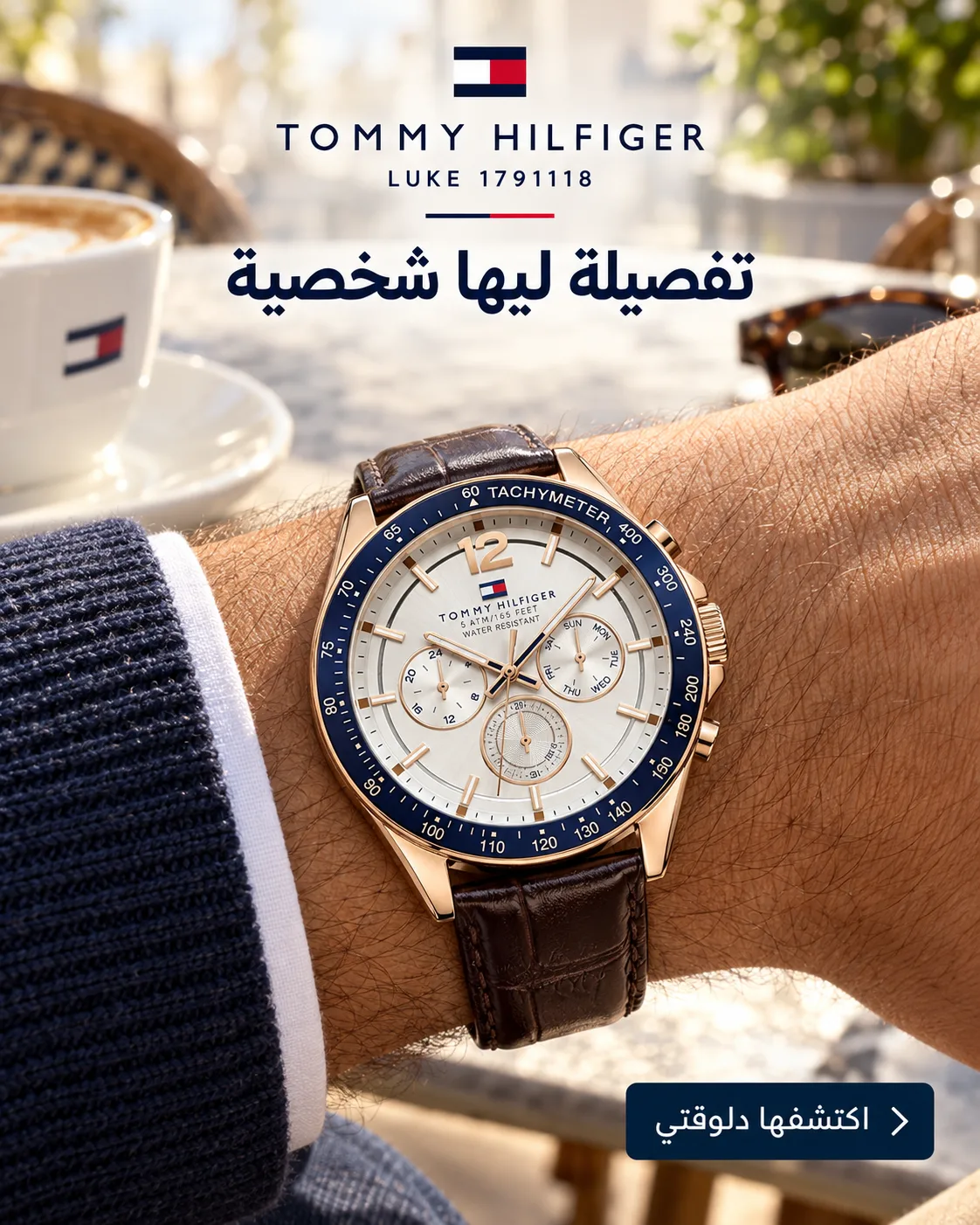 Tommy Hilfiger Luke Men's Silver-white Dial Watch 1791118 — ugc