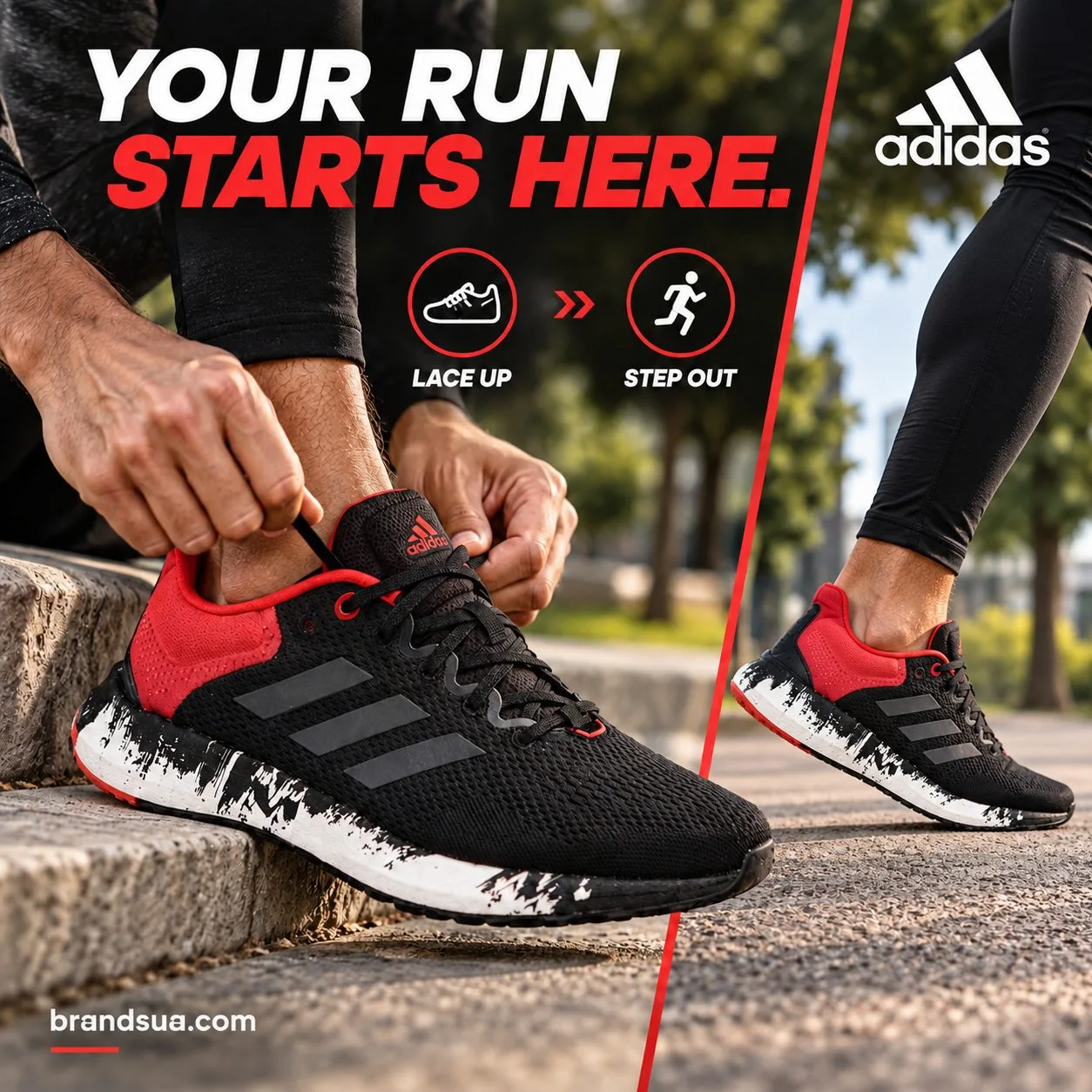 Adidas PUREBOOST 21 RUNNING SHOE GV7702 — Two real moments turn preparation into action without performance claims.