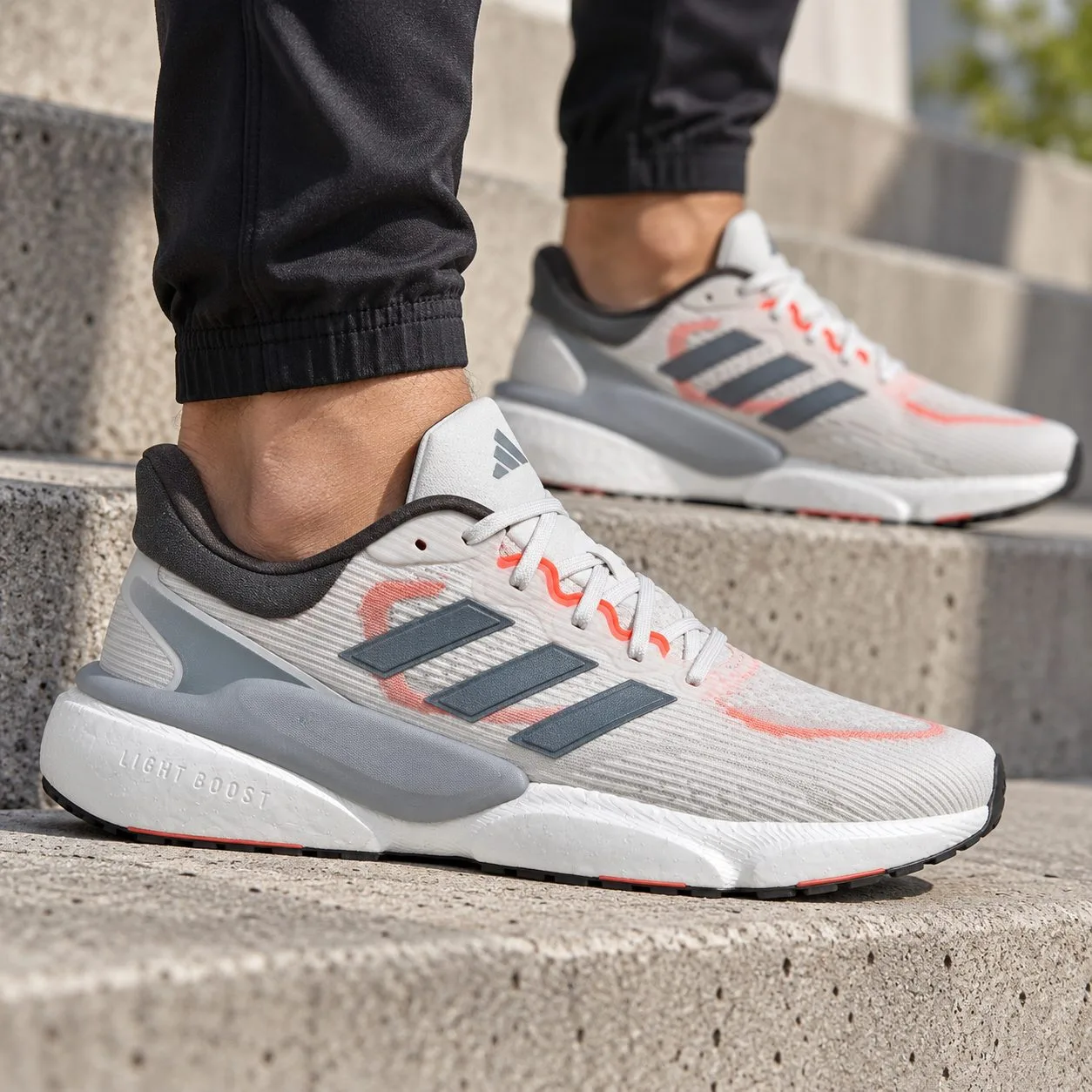 Adidas Solarboost 5 Men's Crystal White Grey GW1962 — Size: 44