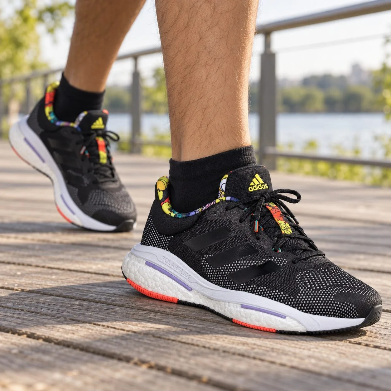 Adidas SolarGlide 5 Black GX5471 — Size: 43