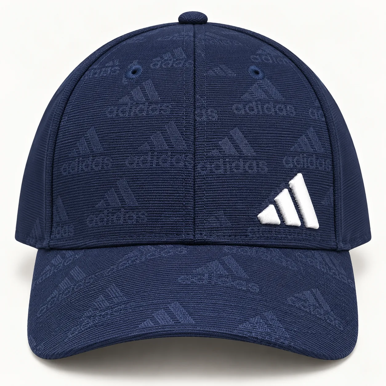 adidas new logo embroidered baseball cap — adidas-tonal-cap-variation-navy-r2