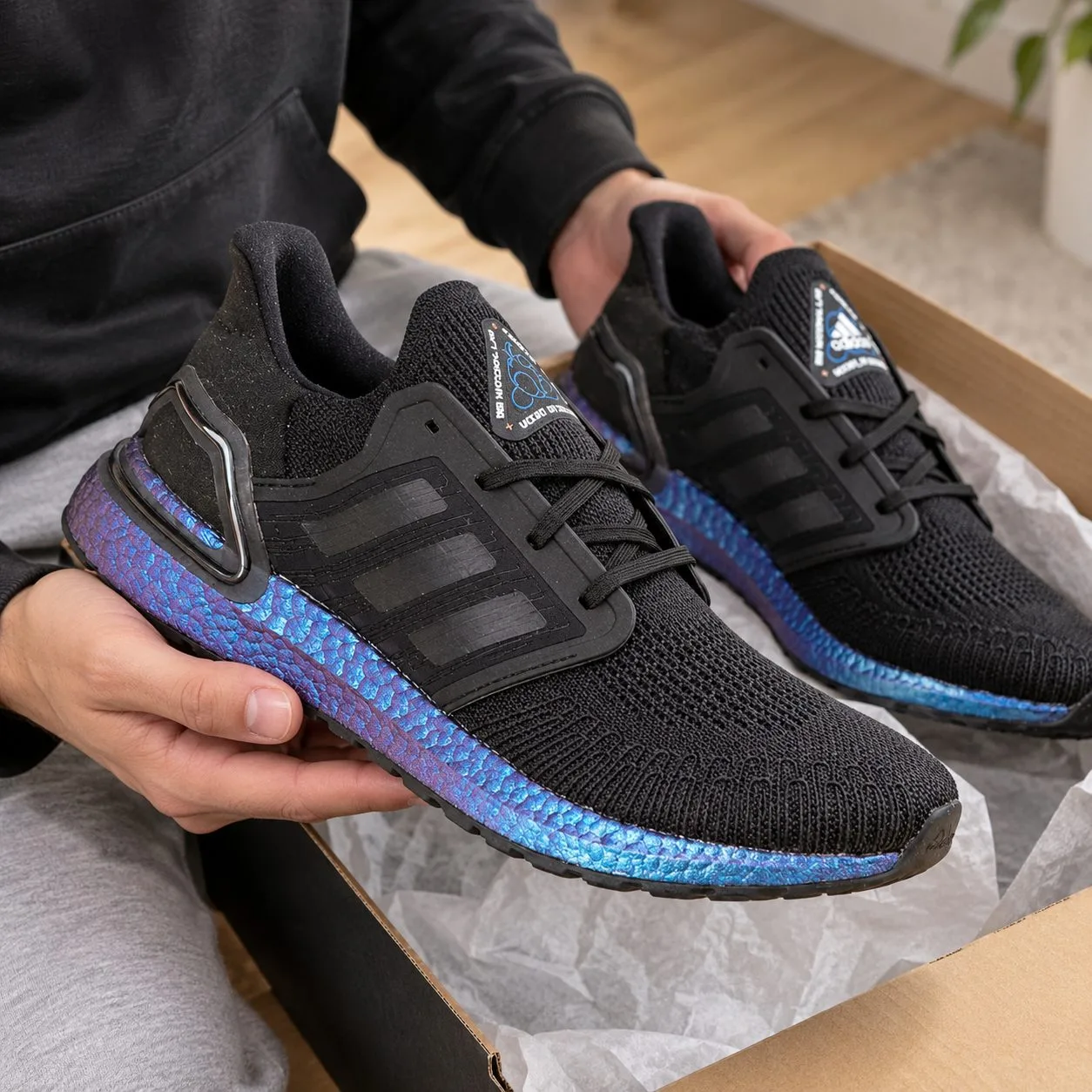 Adidas UltraBoost 20 Black EG1341 — Size: 42