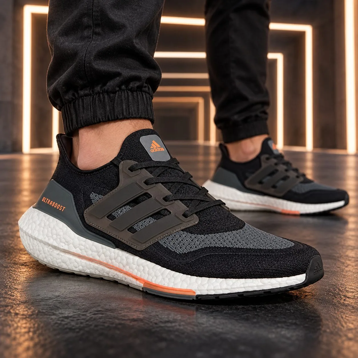 Adidas Ultraboost 21 Black FY0389 — Size: 44