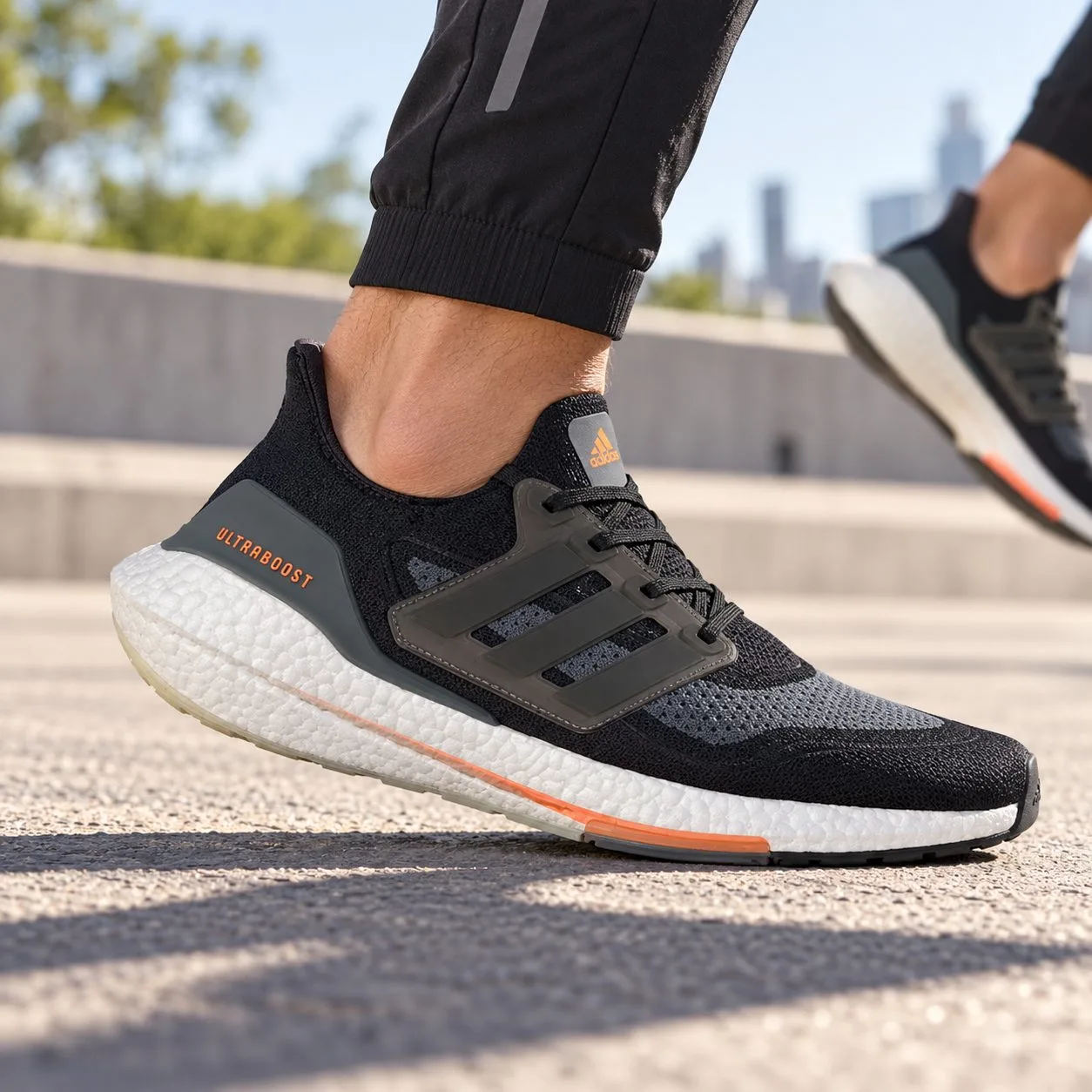 Adidas Ultraboost 21 Black FY0389 — Size: 45