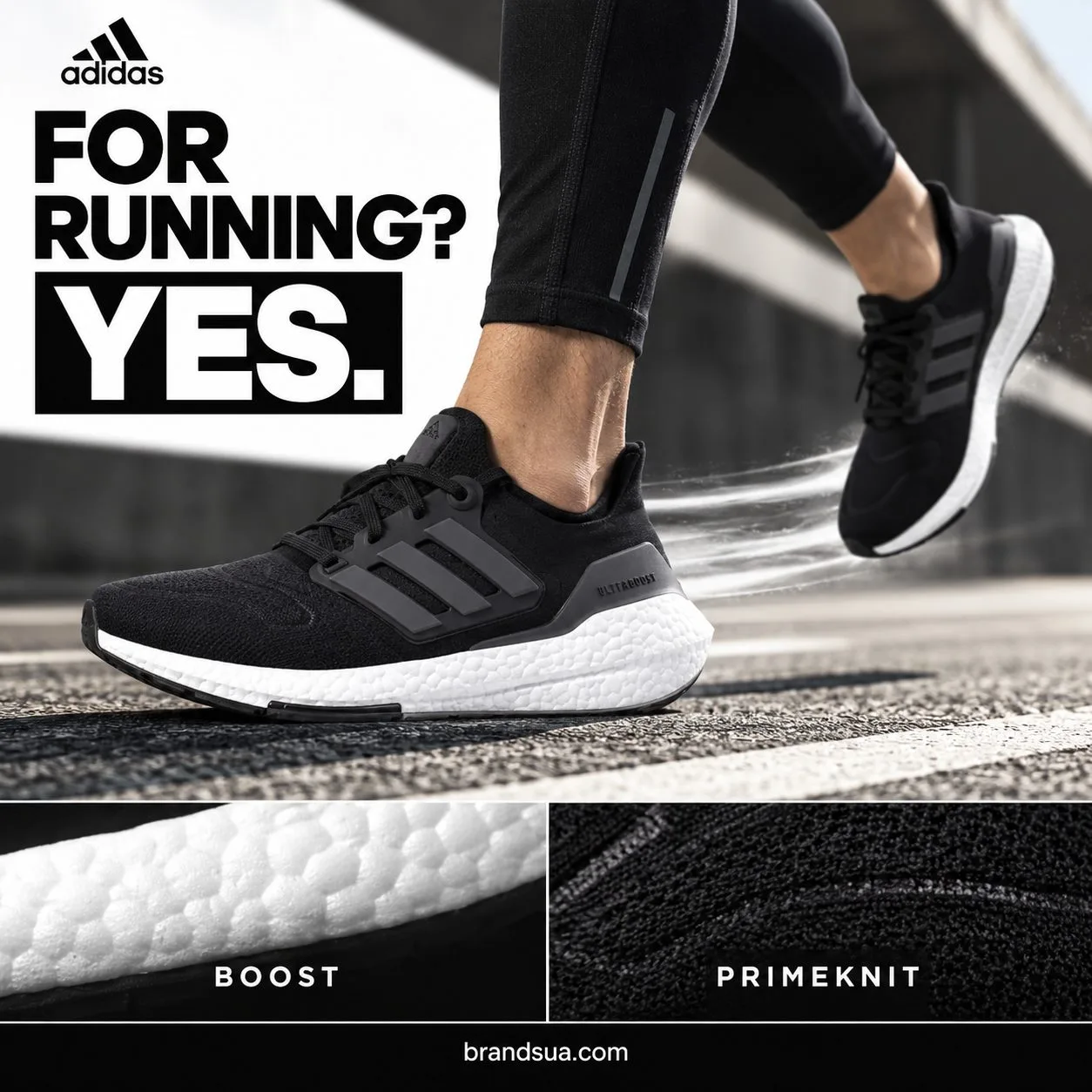 Adidas UltraBoost 22 'Black White' GX3062 — Direct question answered with real running action and confirmed components.