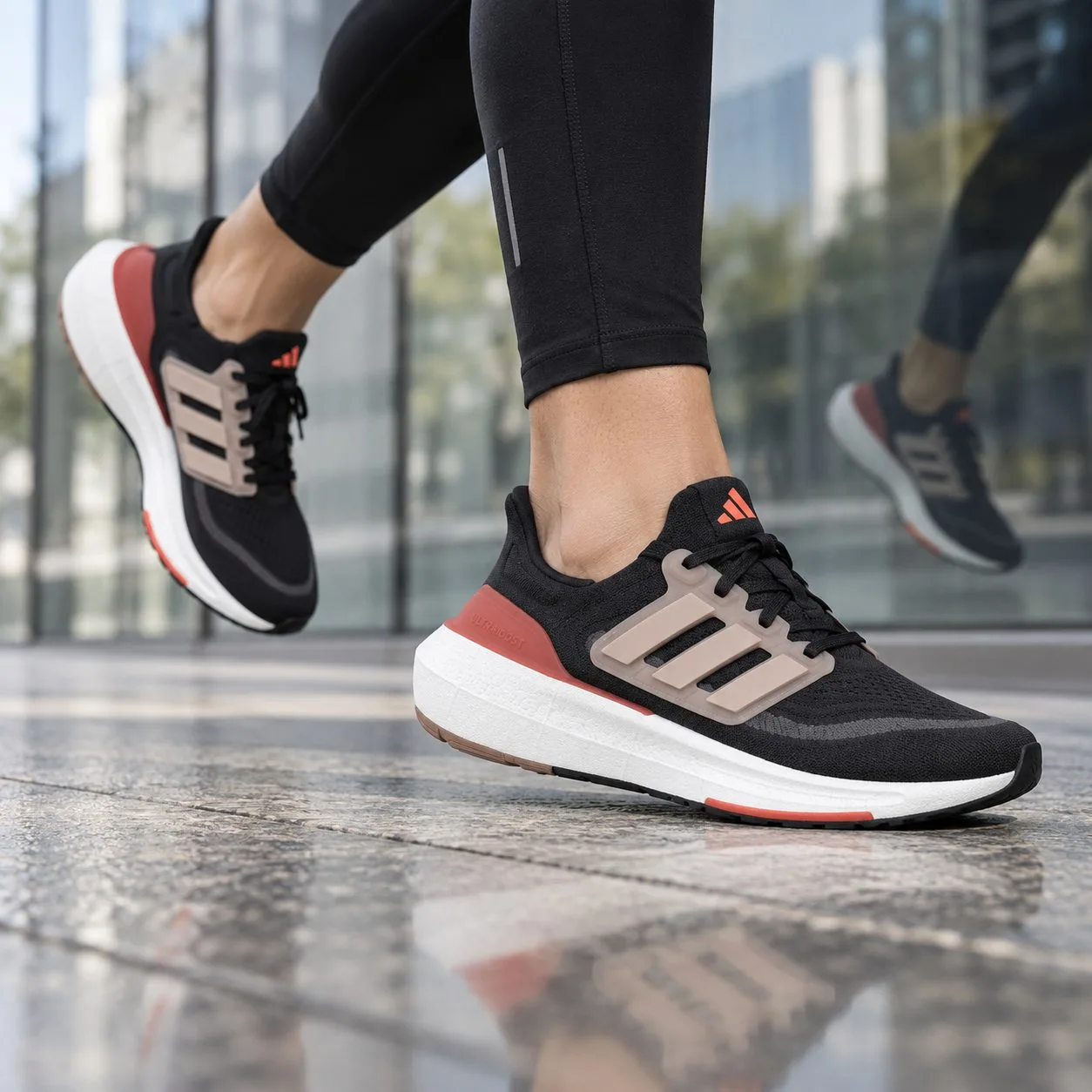 Adidas Ultraboost 23 Light Core Black Grey Six HQ6344 — Size: 43