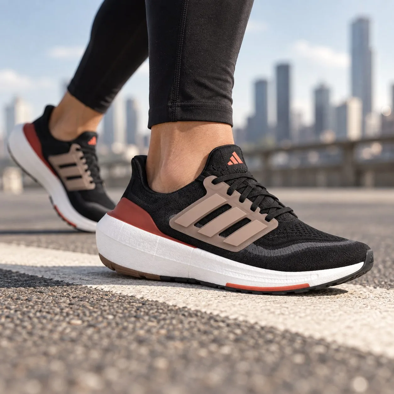 Adidas Ultraboost 23 Light Core Black Grey Six HQ6344 — Size: 44