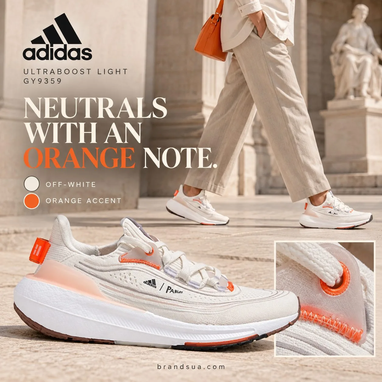 Adidas ULTRABOOST LIGHT Running GY9359 — Matched accessory gives a concrete route to styling unusual neutral palette.