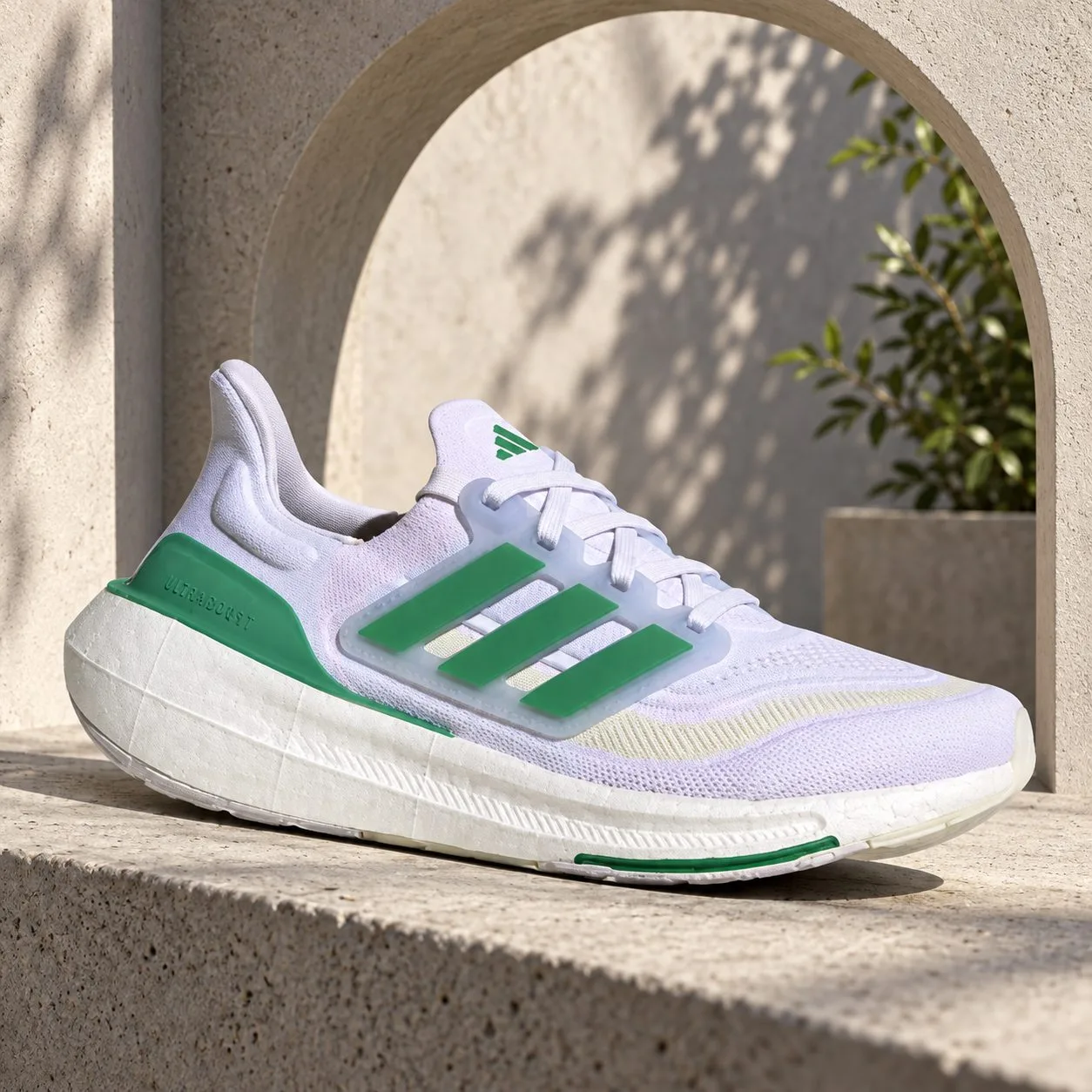 Adidas Ultraboost Light White Tint Court Green Blue Dawn HQ6350 — Size: 45