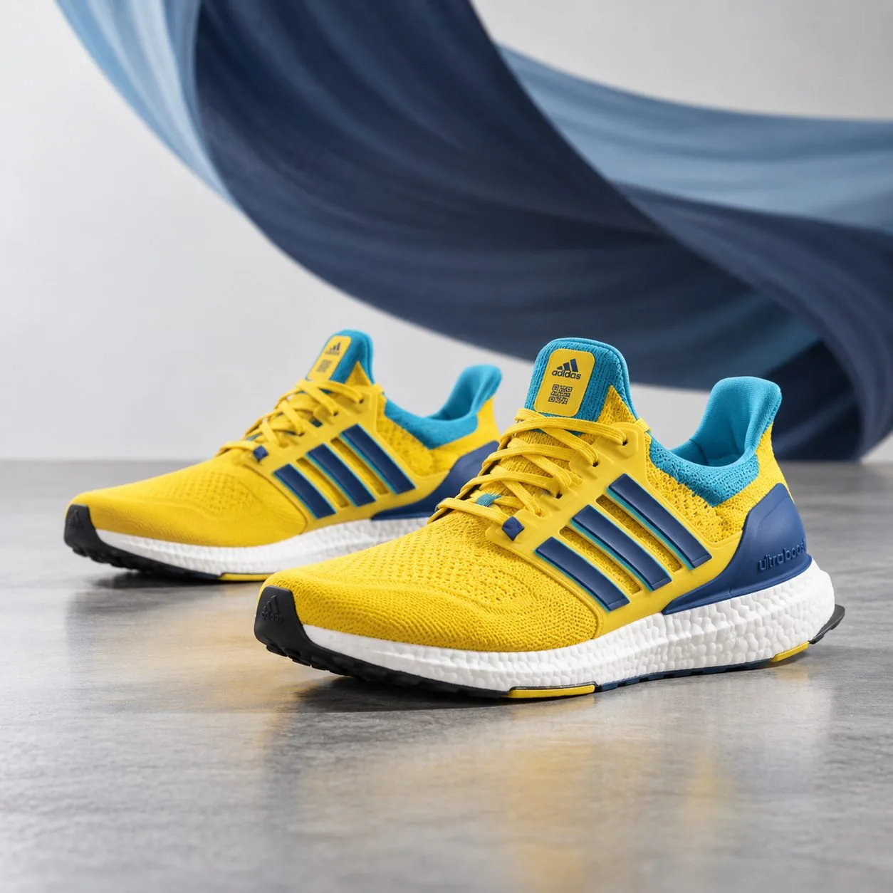 Adidas Ultraboost yellow legacy Indigo sky Rush GW1710 — Size: 44