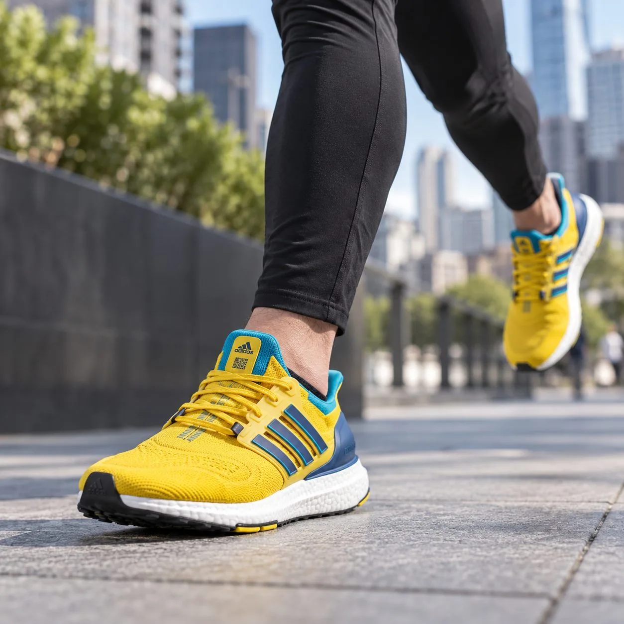 Adidas Ultraboost yellow legacy Indigo sky Rush GW1710 — Size: 45
