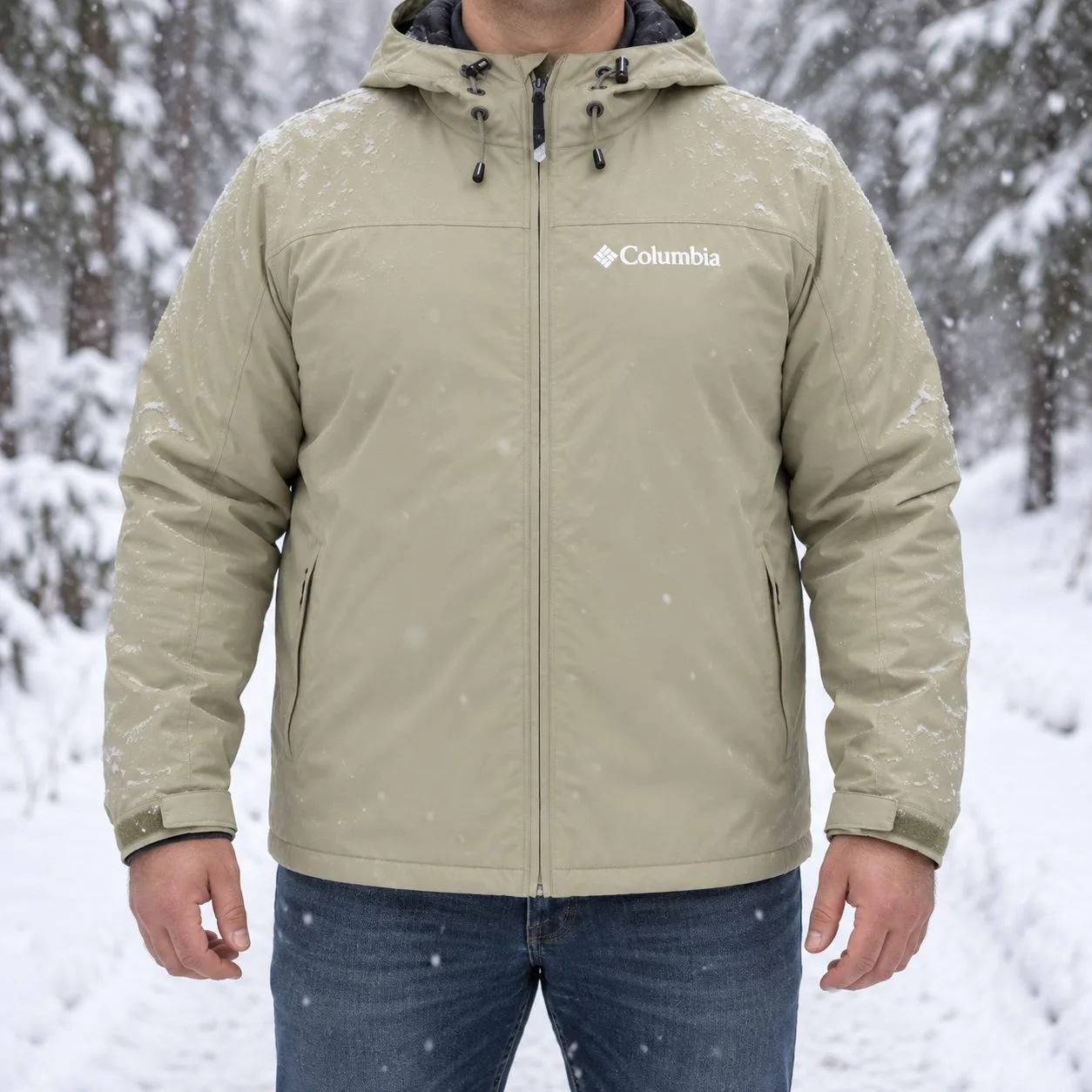 Columbia Men`s ( omni-heat tecnology ) — Colors: beige, Size: 5xl