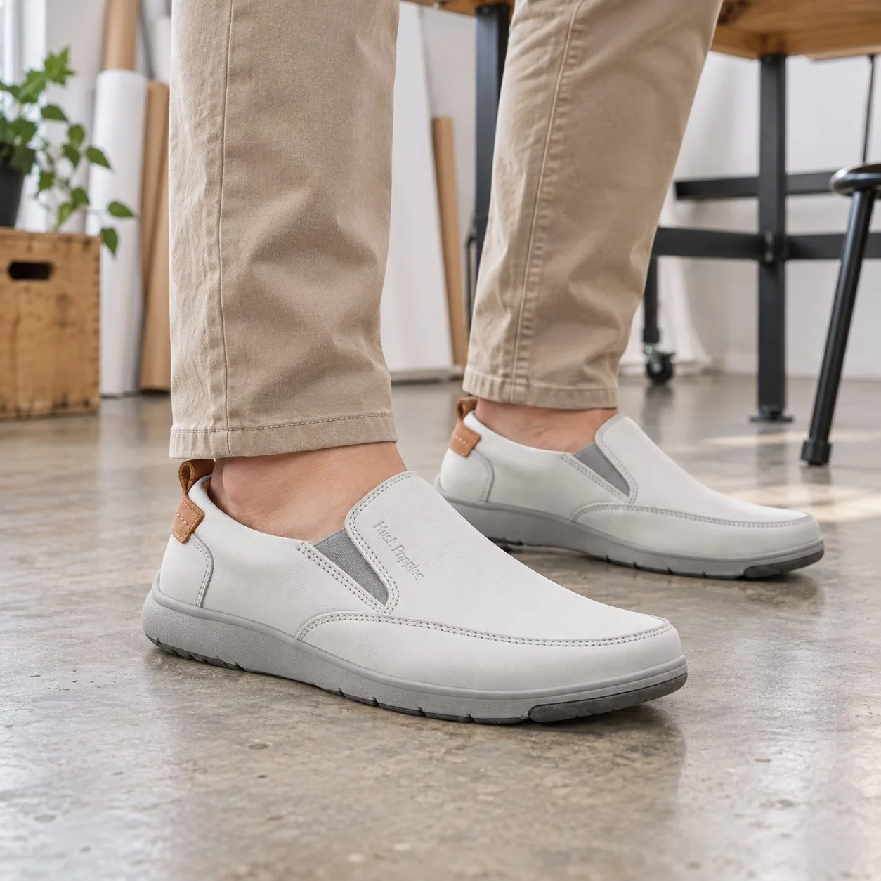 hush puppies Grey Baylor Slip-On Shoes 3912 — Size: 42