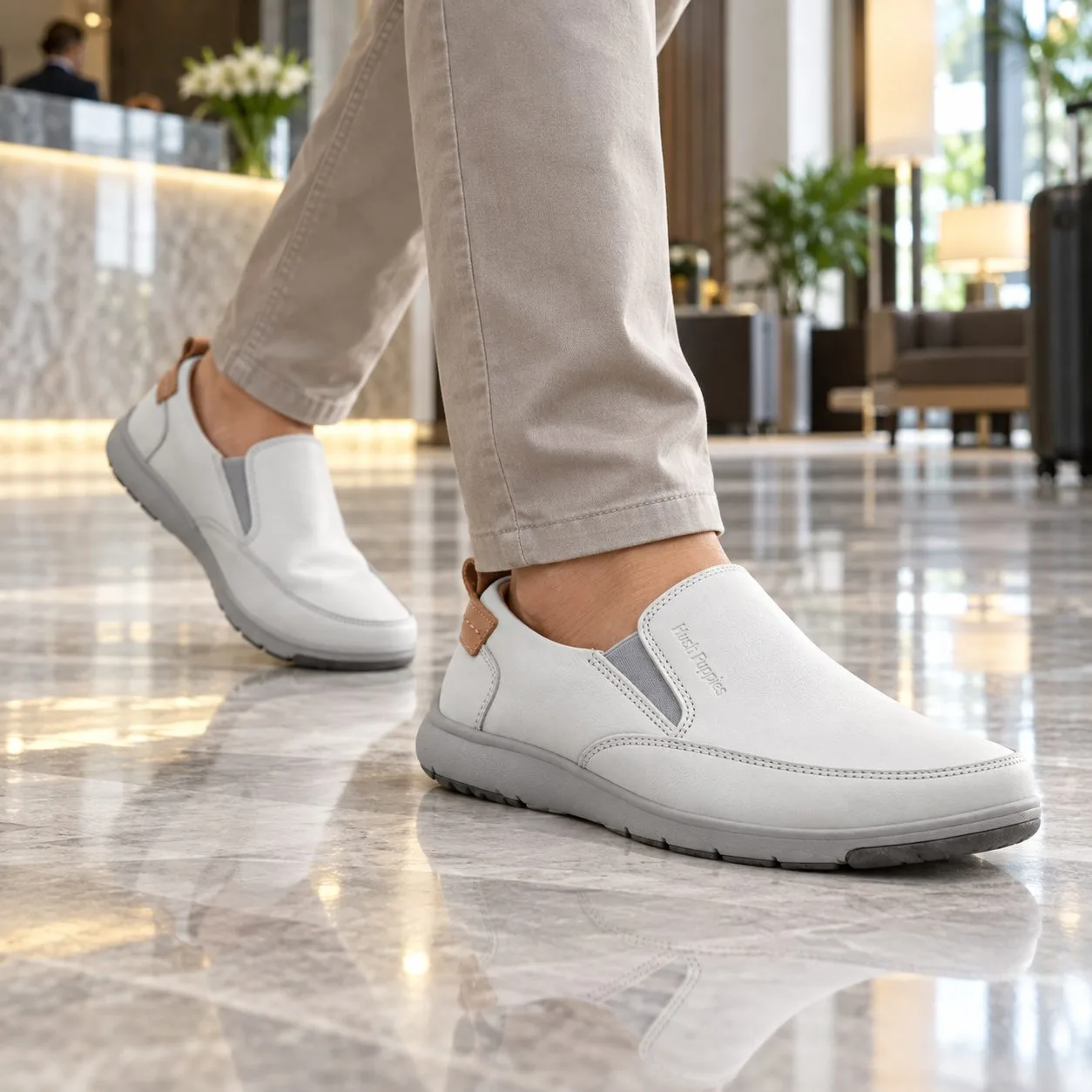 hush puppies Grey Baylor Slip-On Shoes 3912 — Size: 43