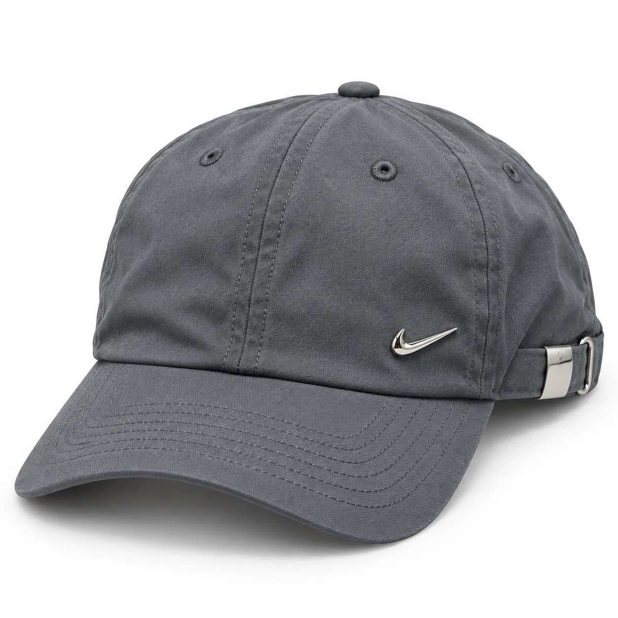 NIKE U NSW H86 CAP NK METAL SWOOSH 943092 — nike-metal-swoosh-cap-grey-variation-r1