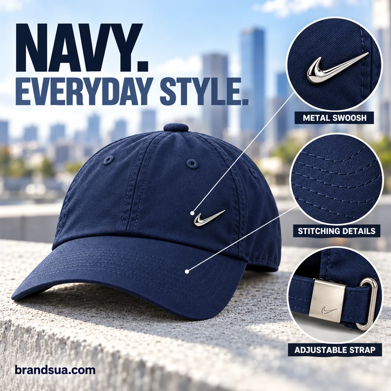 NIKE U NSW H86 CAP NK METAL SWOOSH 943092 — nike-navy-metal-swoosh-cap-feature-ad-en-r1