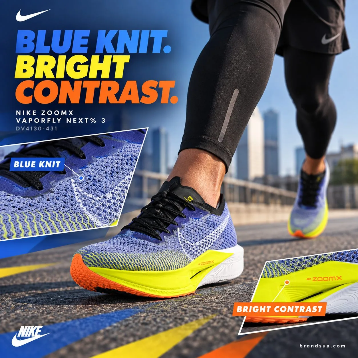 NIKE ZOOMX VAPORFLY NEXT% 3 DV4130-431 — Color hierarchy mirrors real shoe zones, showing design focal point.
