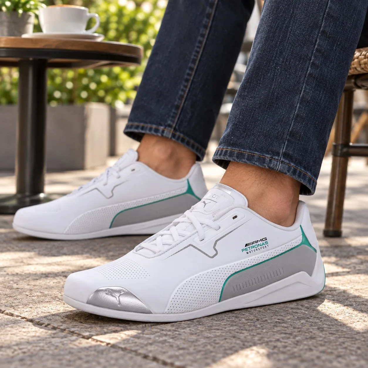 Puma mercedes Drift cat 8 white — Size: 45