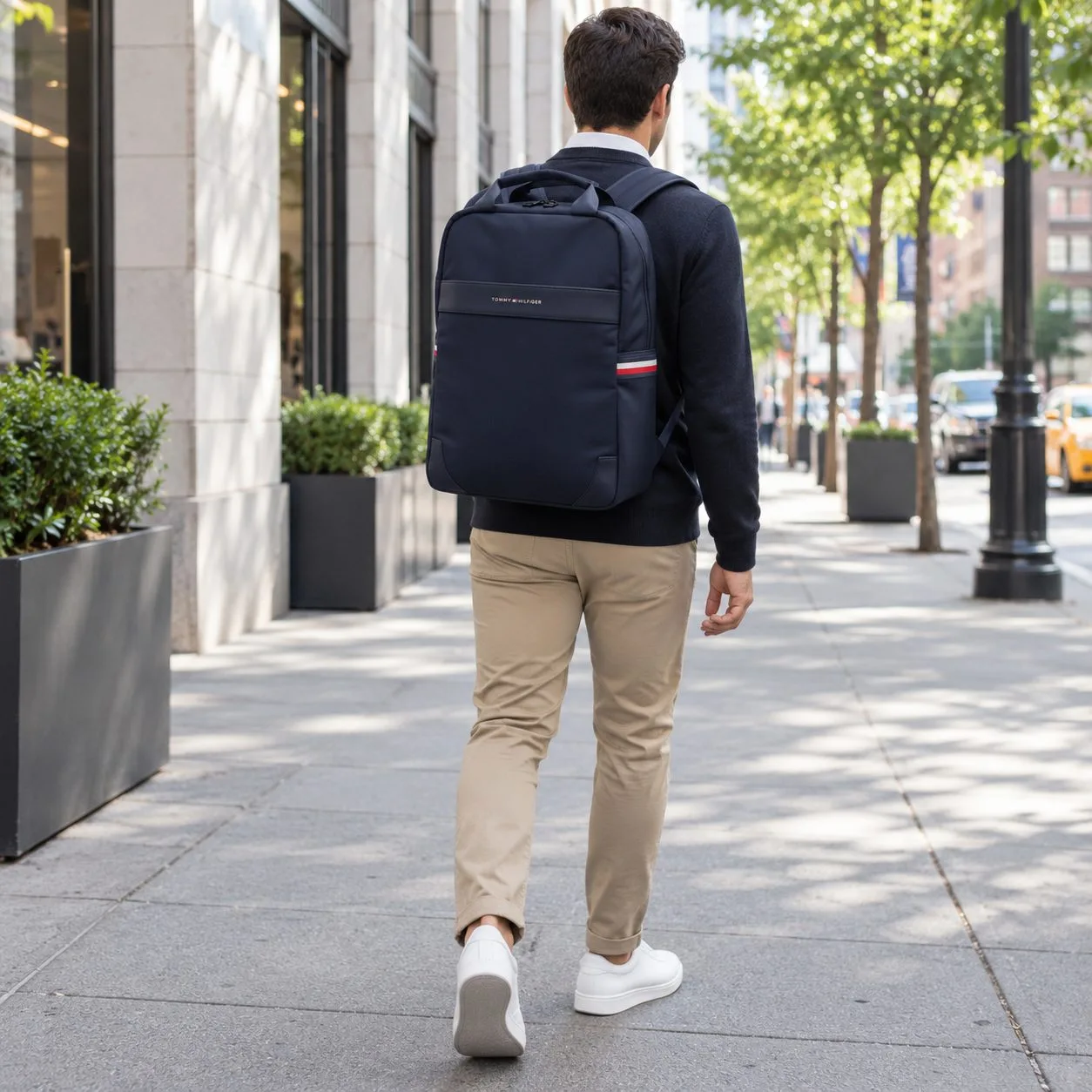 Tommy Hilfiger Backpack Heavy-duty Lightweight — Colors: navy