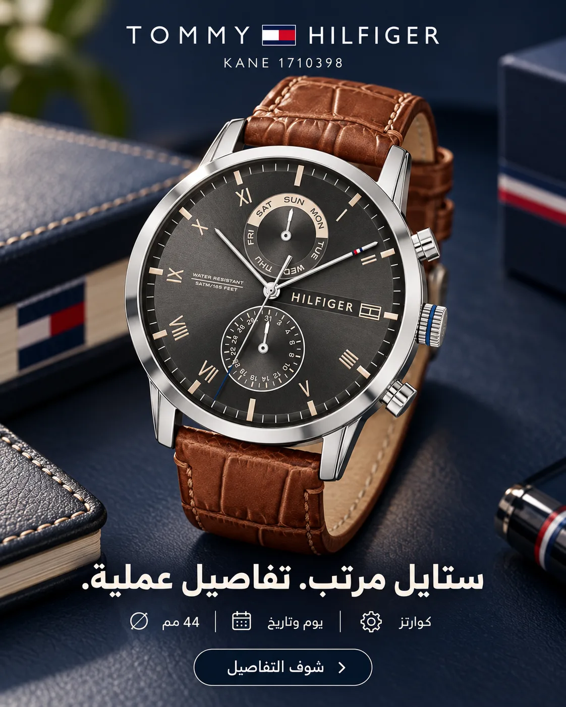 Tommy Hilfiger Men's Watch Kane 1710398 — performance